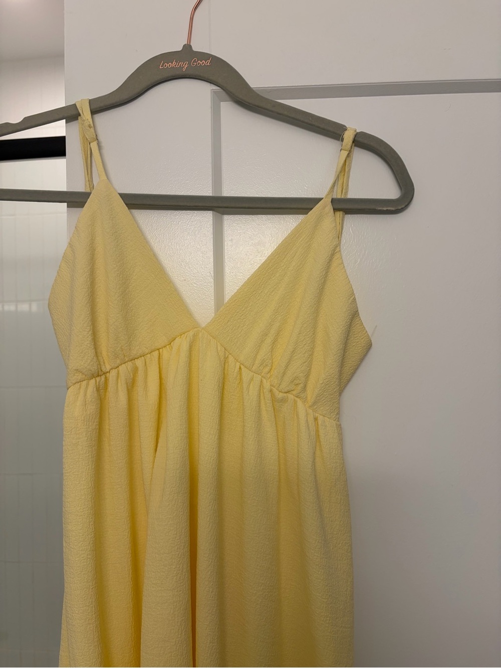 Women's Yellow Sleeveless Nightdress - Brand